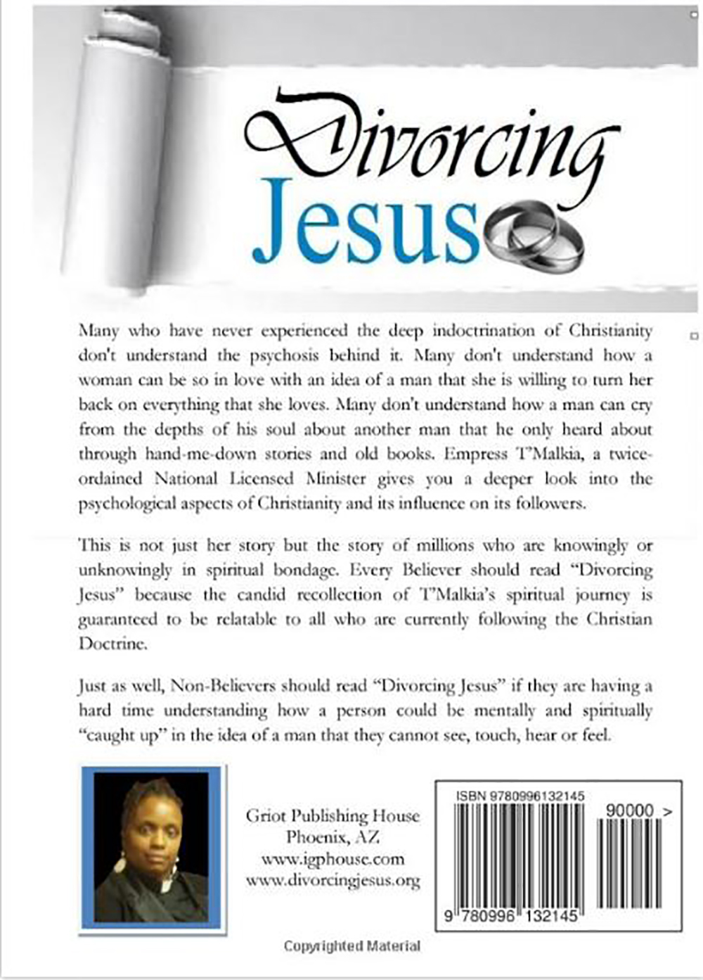 Back Cover of Divorcing Jesus